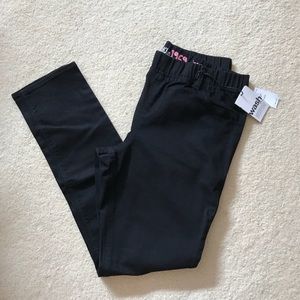 NEW! GAP Girls Black Jeans with Elastic Waistband